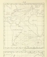 An illustration from New Tables to facilitate the Practice of Great Circle Sailing; together with an application of the theory of the great circle on the globe to the sailing, and an appendix, containing some mathematical demonstrations, etc (1857)