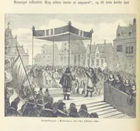 An illustration from Danmarks, Norges og Sverigs Historie, populært fremstillet efter de bedste trykte Kilder [by N. Bache] ... Med 253 Illustrationer i Træsnit (1867)