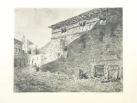 An illustration from Le Vieu Toulouse disparu. Dessins originaux de F. Mazzoli. Texte explicatif par M. M. le Baron Desazars, L. Saint-Charles, E. Lapierre (1885)