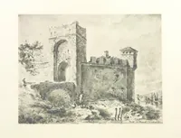 An illustration from Le Vieu Toulouse disparu. Dessins originaux de F. Mazzoli. Texte explicatif par M. M. le Baron Desazars, L. Saint-Charles, E. Lapierre (1885)