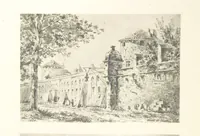 An illustration from Le Vieu Toulouse disparu. Dessins originaux de F. Mazzoli. Texte explicatif par M. M. le Baron Desazars, L. Saint-Charles, E. Lapierre (1885)