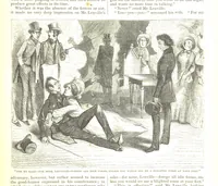 An illustration from Thirty plates, proofs of illustrations to the “Household edition” of the works of Charles Dickens.] [1875, 76]