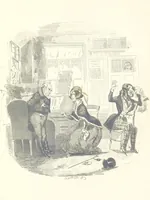 An illustration from Works of Charles Dickens. New illustrated library edition. [With a preface to each work by Edwin P. Whipple