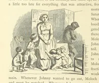 An illustration from Christmas Books ... With illustrations by Sir Edwin Landseer, R.A., Maclise, R.A., Stanfield, R.A., F. Stone, Doyle, Leech, and Tenniel (1869)