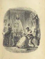 An illustration from Dombey and Son ... With illustrations by H. K. Browne (1848)