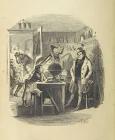 An illustration from Dombey and Son ... With illustrations by H. K. Browne (1848)
