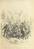An illustration from Dombey and Son ... With illustrations by H. K. Browne (1848)
