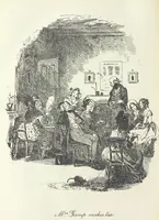 An illustration from The Life and Adventures of Martin Chuzzlewit. [With plates (1893)
