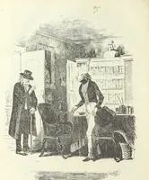 An illustration from The Life and Adventures of Martin Chuzzlewit. [With plates (1893)