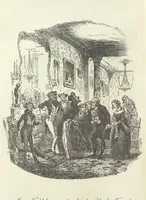 An illustration from The Life and Adventures of Nicholas Nickleby. [With plates (1892)