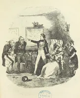An illustration from The Life and Adventures of Nicholas Nickleby. [With plates (1892)