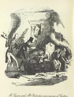 An illustration from The Life and Adventures of Nicholas Nickleby. [With plates (1892)