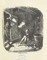 An illustration from The Adventures of Oliver Twist. [With plates (1893)