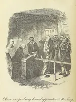 An illustration from The Adventures of Oliver Twist. [With plates (1893)