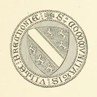 An illustration from An Account of the Progress of his Grace Henry the first Duke of Beaufort through Wales, 1684. And Notitia Cambro-Britannica. Edited from the original MS. ... by Charles Baker. [Followed by “A Statement of the services and expenses of the Marquis of Worcester, for his king and country.” (1864)