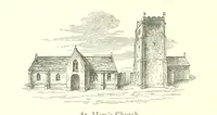 An illustration from An Account of the Progress of his Grace Henry the first Duke of Beaufort through Wales, 1684. And Notitia Cambro-Britannica. Edited from the original MS. ... by Charles Baker. [Followed by “A Statement of the services and expenses of the Marquis of Worcester, for his king and country.” (1864)