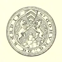 An illustration from An Account of the Progress of his Grace Henry the first Duke of Beaufort through Wales, 1684. And Notitia Cambro-Britannica. Edited from the original MS. ... by Charles Baker. [Followed by “A Statement of the services and expenses of the Marquis of Worcester, for his king and country.” (1864)