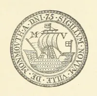 An illustration from An Account of the Progress of his Grace Henry the first Duke of Beaufort through Wales, 1684. And Notitia Cambro-Britannica. Edited from the original MS. ... by Charles Baker. [Followed by “A Statement of the services and expenses of the Marquis of Worcester, for his king and country.” (1864)