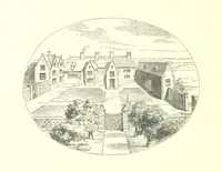 An illustration from An Account of the Progress of his Grace Henry the first Duke of Beaufort through Wales, 1684. And Notitia Cambro-Britannica. Edited from the original MS. ... by Charles Baker. [Followed by “A Statement of the services and expenses of the Marquis of Worcester, for his king and country.” (1864)