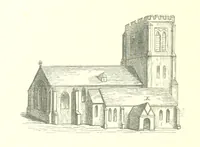 An illustration from An Account of the Progress of his Grace Henry the first Duke of Beaufort through Wales, 1684. And Notitia Cambro-Britannica. Edited from the original MS. ... by Charles Baker. [Followed by “A Statement of the services and expenses of the Marquis of Worcester, for his king and country.” (1864)