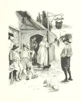 An illustration from Coridon's Song and other verses from various sources. With illustrations by Hugh Thomson ... With an introduction by Austin Dobson. L.P (1894)