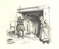 An illustration from Coridon's Song and other verses from various sources. With illustrations by Hugh Thomson ... With an introduction by Austin Dobson. L.P (1894)