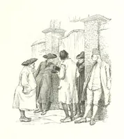 An illustration from Coridon's Song and other verses from various sources. With illustrations by Hugh Thomson ... With an introduction by Austin Dobson. L.P (1894)