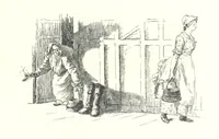An illustration from Coridon's Song and other verses from various sources. With illustrations by Hugh Thomson ... With an introduction by Austin Dobson. L.P (1894)