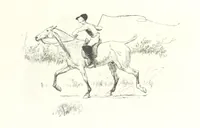 An illustration from Coridon's Song and other verses from various sources. With illustrations by Hugh Thomson ... With an introduction by Austin Dobson. L.P (1894)