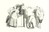 An illustration from Coridon's Song and other verses from various sources. With illustrations by Hugh Thomson ... With an introduction by Austin Dobson. L.P (1894)