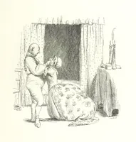 An illustration from Coridon's Song and other verses from various sources. With illustrations by Hugh Thomson ... With an introduction by Austin Dobson. L.P (1894)