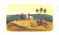 An illustration from A Chronicle of England B.C. 55-A.D. 1485, written and illustrated by J. E. D. The designs engraved and printed in colours by E. Evans. F.P (1864)
