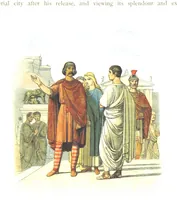 An illustration from A Chronicle of England B.C. 55-A.D. 1485, written and illustrated by J. E. D. The designs engraved and printed in colours by E. Evans. F.P (1864)