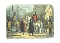 An illustration from A Chronicle of England B.C. 55-A.D. 1485, written and illustrated by J. E. D. The designs engraved and printed in colours by E. Evans. F.P (1864)