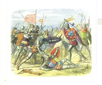 An illustration from A Chronicle of England B.C. 55-A.D. 1485, written and illustrated by J. E. D. The designs engraved and printed in colours by E. Evans. F.P (1864)
