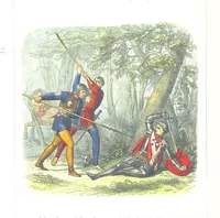 An illustration from A Chronicle of England B.C. 55-A.D. 1485, written and illustrated by J. E. D. The designs engraved and printed in colours by E. Evans. F.P (1864)