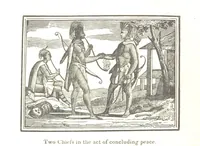 An illustration from Biography and History of the Indians of North America ... also a history of their wars ... Likewise exhibiting an analysis of the ... authors, who have written upon ... the first peopling of America. Third edition, with ... additions ... corrections and ... engravings (1836)