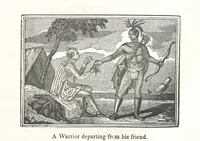 An illustration from Biography and History of the Indians of North America ... also a history of their wars ... Likewise exhibiting an analysis of the ... authors, who have written upon ... the first peopling of America. Third edition, with ... additions ... corrections and ... engravings (1837)