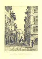 An illustration from Bayonne historique et pittoresque ... Illustrations à l'eau-forte par F. Corrèges (1893)