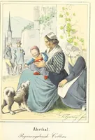 Picture 14 of 50 from Das Deutsche Volk in seinen Mundarten, Sitten, Gebräuchen, Festen und Trachten ... Mit 50 kolorirten Bildern (1847), leaf 185