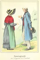Picture 18 of 50 from Das Deutsche Volk in seinen Mundarten, Sitten, Gebräuchen, Festen und Trachten ... Mit 50 kolorirten Bildern (1847), leaf 213