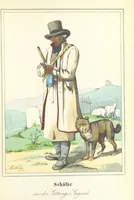 An illustration from Das Deutsche Volk in seinen Mundarten, Sitten, Gebräuchen, Festen und Trachten ... Mit 50 kolorirten Bildern (1847)