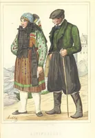 An illustration from Das Deutsche Volk in seinen Mundarten, Sitten, Gebräuchen, Festen und Trachten ... Mit 50 kolorirten Bildern (1847)