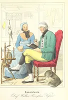 Picture 32 of 50 from Das Deutsche Volk in seinen Mundarten, Sitten, Gebräuchen, Festen und Trachten ... Mit 50 kolorirten Bildern (1847), leaf 361