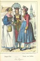 An illustration from Das Deutsche Volk in seinen Mundarten, Sitten, Gebräuchen, Festen und Trachten ... Mit 50 kolorirten Bildern (1847)