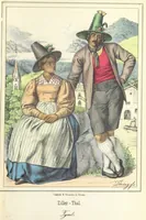 Picture 5 of 50 from Das Deutsche Volk in seinen Mundarten, Sitten, Gebräuchen, Festen und Trachten ... Mit 50 kolorirten Bildern (1847), leaf 71