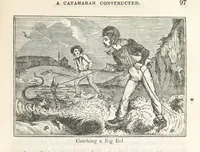 Picture 29 of 79 from Robinson Crusoe's own book; or, the voice of adventure from the civilized man cut off from his fellows ... and from the wanderer in strange seas and lands, etc (1842), leaf 107