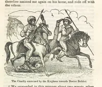 Picture 38 of 79 from Robinson Crusoe's own book; or, the voice of adventure from the civilized man cut off from his fellows ... and from the wanderer in strange seas and lands, etc (1842), leaf 135