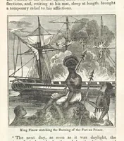 Picture 57 of 79 from Robinson Crusoe's own book; or, the voice of adventure from the civilized man cut off from his fellows ... and from the wanderer in strange seas and lands, etc (1842), leaf 265
