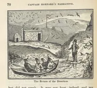 Picture 25 of 79 from Robinson Crusoe's own book; or, the voice of adventure from the civilized man cut off from his fellows ... and from the wanderer in strange seas and lands, etc (1842), leaf 80